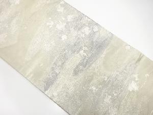 流水に箔散らし模様織出し袋帯